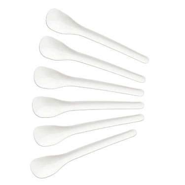 Fackelmann eierlepels 14 cm 6 stuks wit