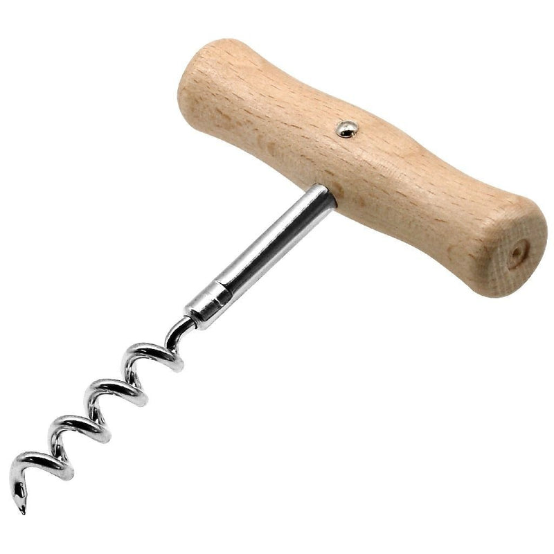 Afbeelding laden in galerijviewer, Fackelmann basic kurkentrekker 10.5 cm hout chroom
