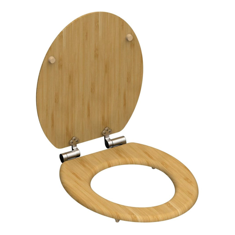 Afbeelding laden in galerijviewer, SCHÜTTE SCHÜTTE Toiletbril met soft-close NATURAL BAMBOO
