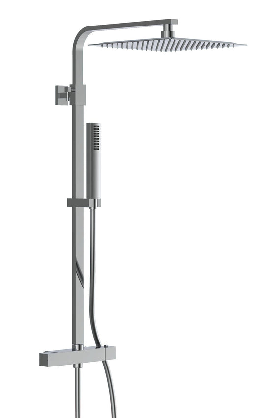 Ngk schutte sumba hoofddouche set met thermostatische meraan | chroom - 60049 60049