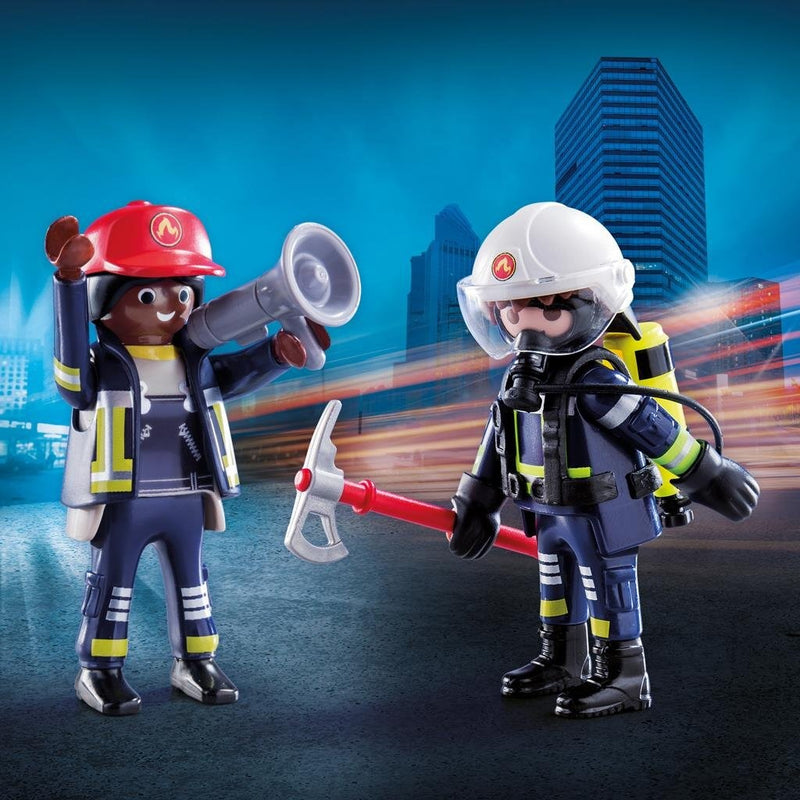 Afbeelding laden in galerijviewer, Playmobil 70081 Duo Pack Brandweerlui
