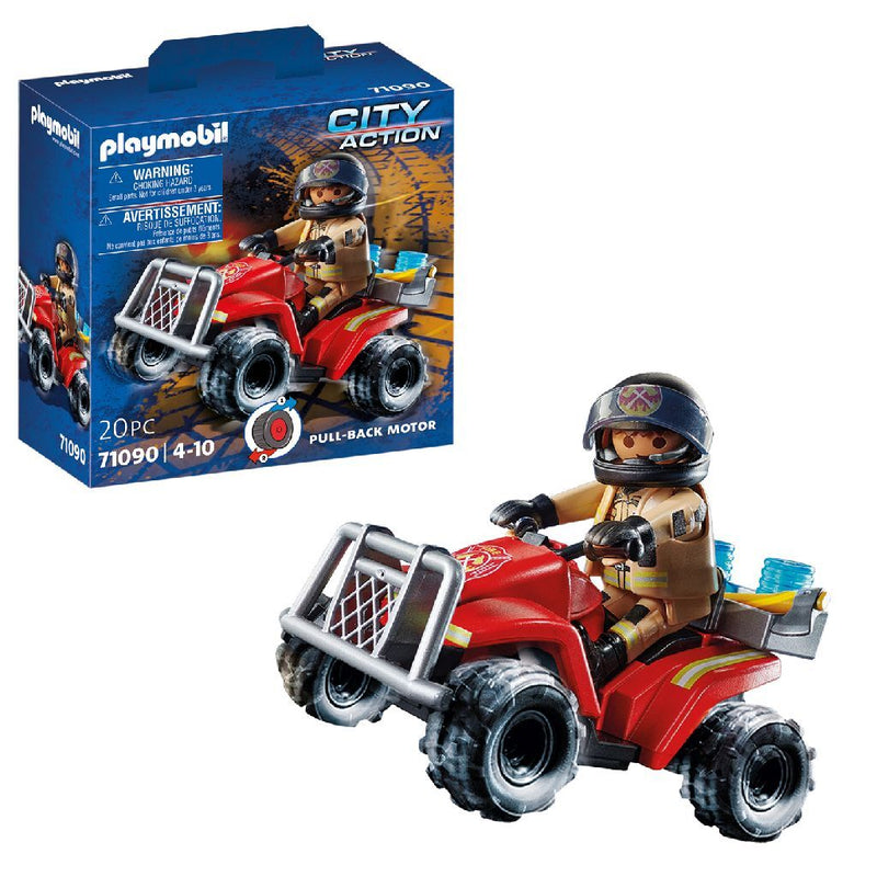 Afbeelding laden in galerijviewer, Playmobil City Action Brandweer Speed Quad 71090
