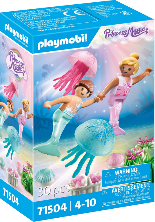 Playmobil princess magic zeemeerminkinderen met kwallen