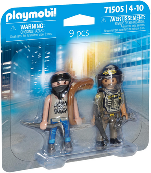 Playmobil duopacks tactische politie-eenheid bandiet