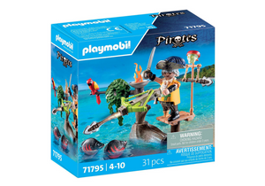 Playmobil pirates piraat met ballista