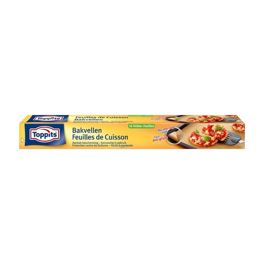 Toppits bakpapiervellen 42x38cm - 16 stuks