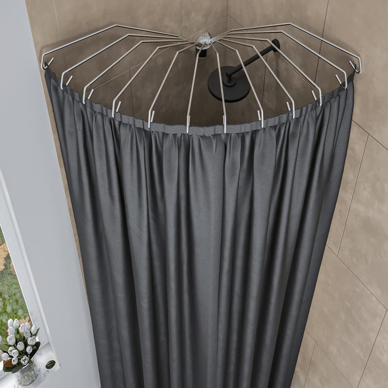 Afbeelding laden in galerijviewer, Sealskin douchegordijnstang umbrella

