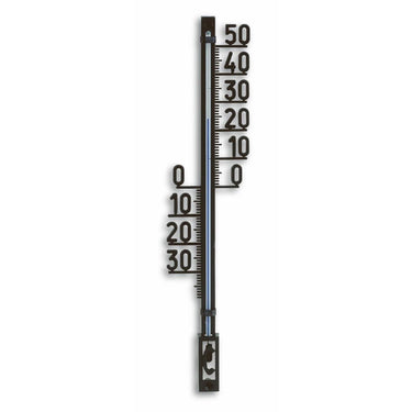 Tfa dostmann muurthermometer kunststof zwart 27,5cm