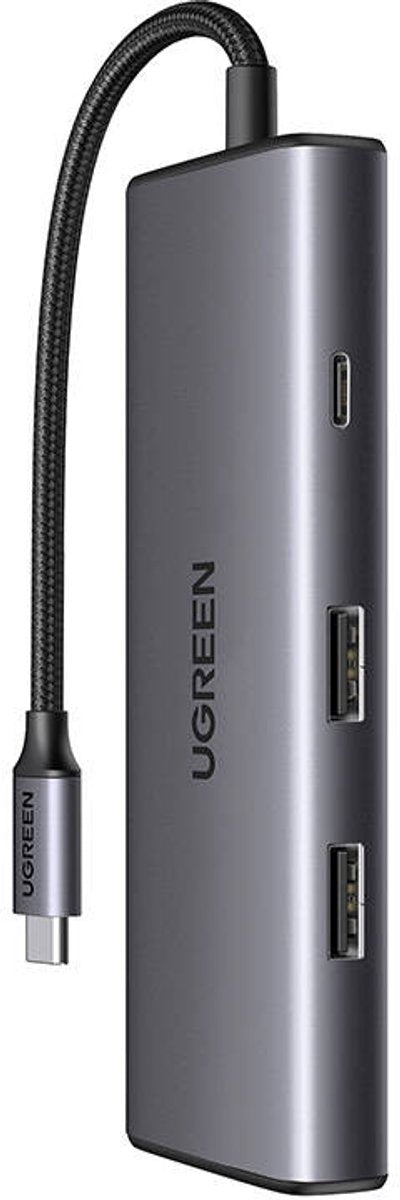 Ugreen adapter hub 7-in-1 revodok pro usb naar 2x usb-a 3.2, usb-c 3.2, sd tf, pd