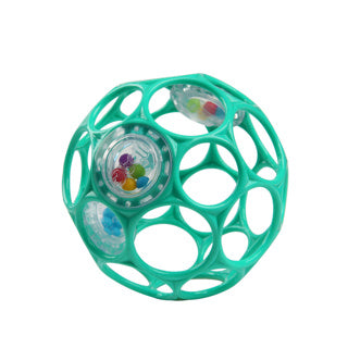 Afbeelding laden in galerijviewer, Oball rattle easy grip groen | 3 stuks
