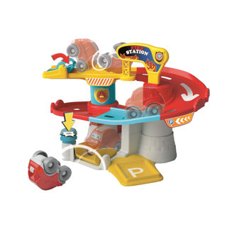 Afbeelding laden in galerijviewer, Clementoni baby garage brandweerkazerne licht en geluid
