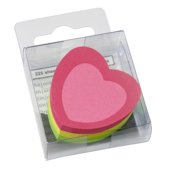Afbeelding laden in galerijviewer, Info notes in-5840-39 info shaped sticky notes 50x50mm hart 225 vel
