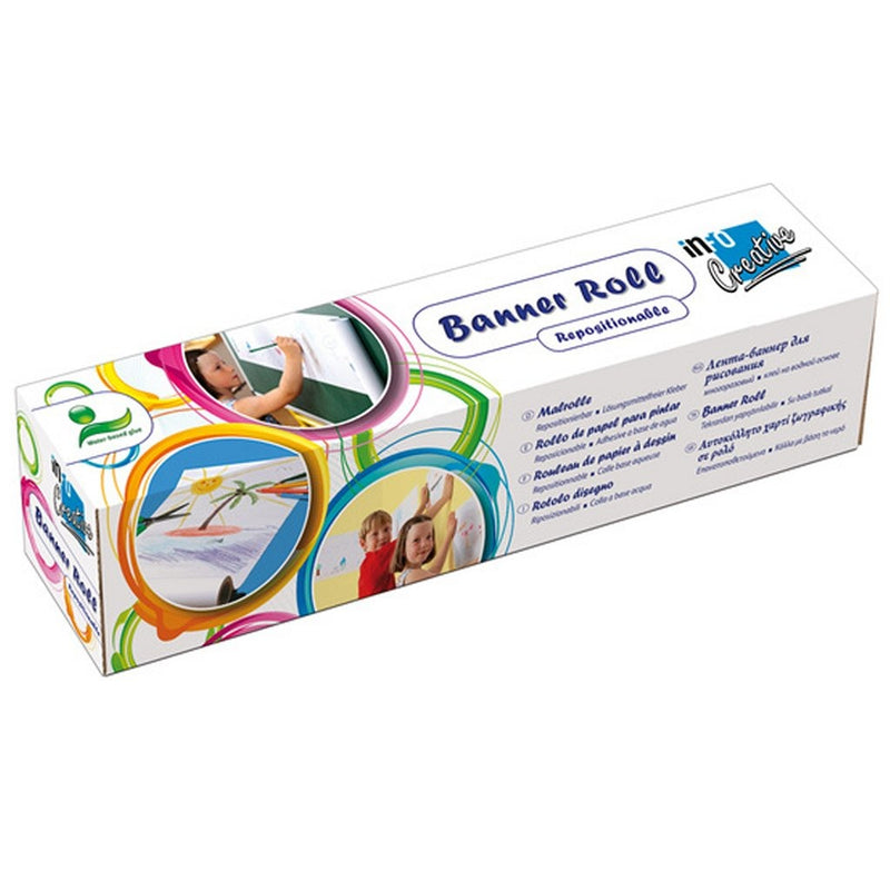 Afbeelding laden in galerijviewer, Info notes zelfklevende tekenrol blanco 30cmx12,2m
