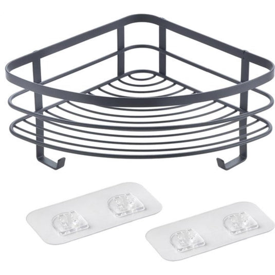 Metaltex origin lava touch douche hoekrek 21x21x13cm matzwart (ophangen zonder boren)