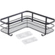 Metaltex origin lava touch douche hoekrek 25x25x13cm matzwart (ophangen zonder boren)