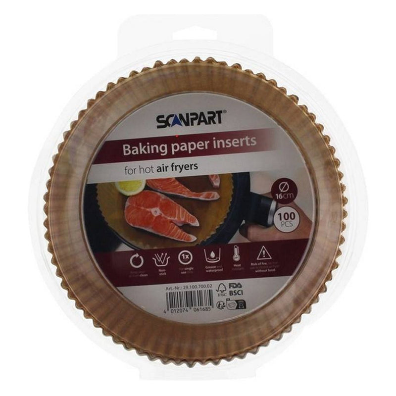 Afbeelding laden in galerijviewer, Scanpart bakpapier airfryer 16 cm 100 stuks
