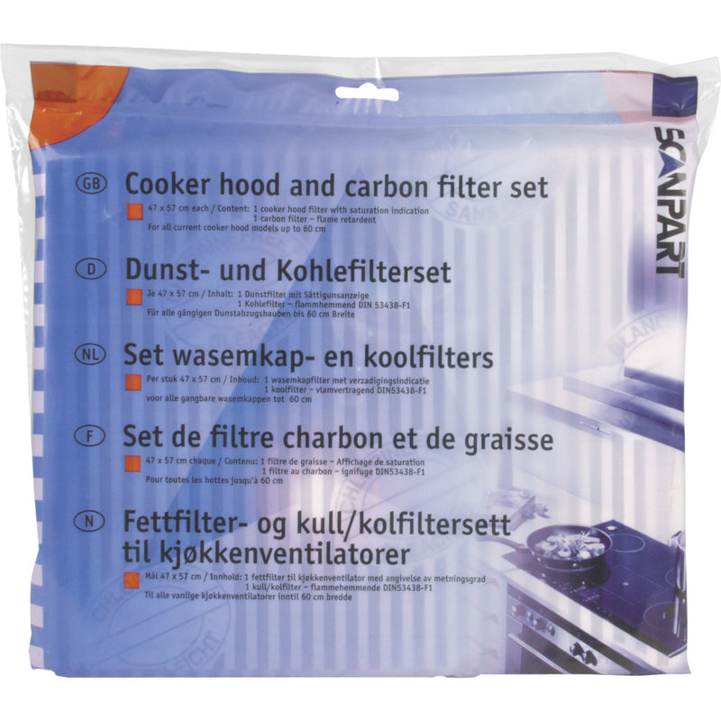 Afbeelding laden in galerijviewer, Scanpart 1530050015 l046 universeel koolstof en vetfilter 47x57

