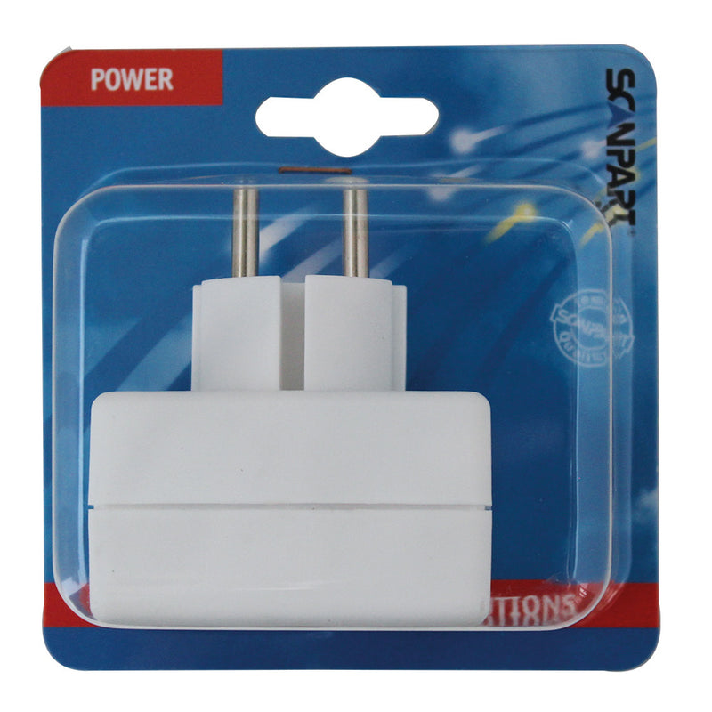 Afbeelding laden in galerijviewer, Scanpart stopcontact splitter - verloopstekker - 3 voudig - 3x euro - met randaarde - nl
