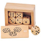Goki dobbelstenenset hout