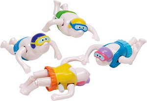 Zwemmer met opwindmotor. 8 cm. 4 kleuren | 12 stuks