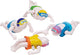 Zwemmer met opwindmotor. 8 cm. 4 kleuren | 12 stuks