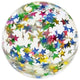 Stuiterende bal - glittersterren. 4,3 cm | 16 stuks