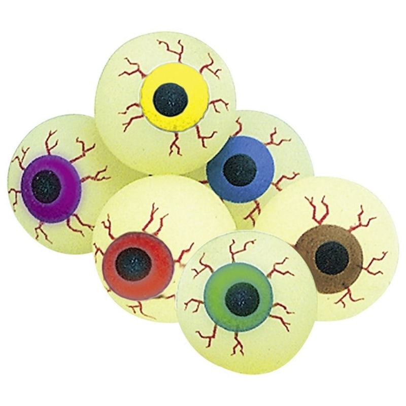Afbeelding laden in galerijviewer, Stuiterende bal - oog, glow-in-the-dark. | 36 stuks
