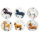 Stuiterende bal - 3d paarden. 4,9 cm. 6 | 12 stuks