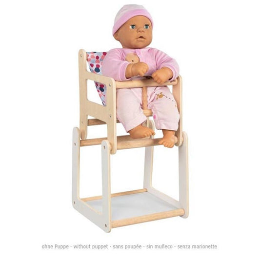 Goki poppenkinderstoel met tafel, 2in1. 3+