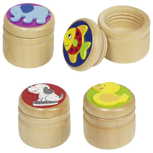 Goki melktandendoos, olifant, eend, vis, hond | 8 stuks