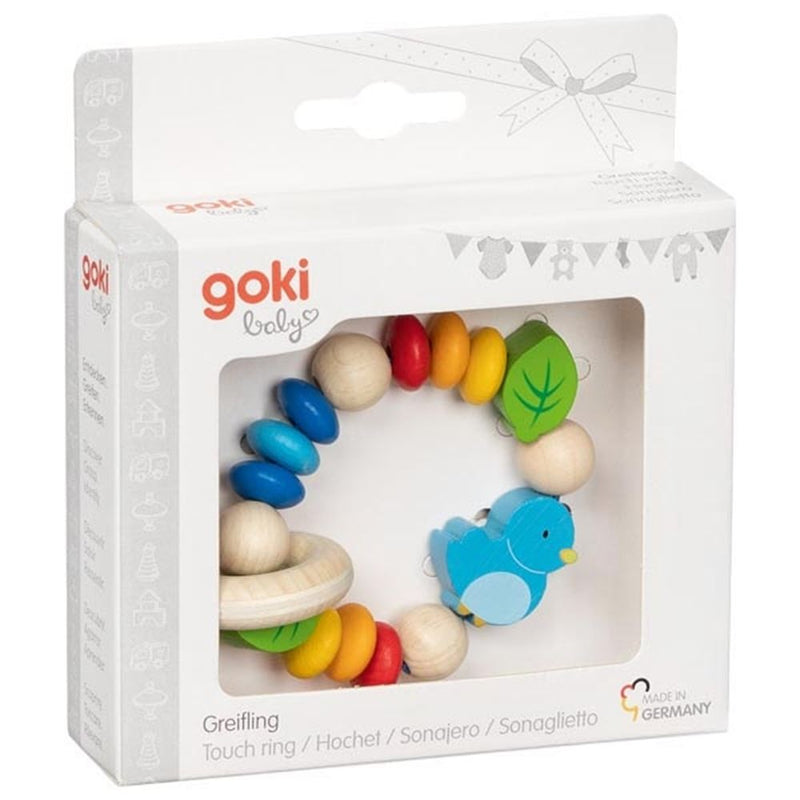Afbeelding laden in galerijviewer, Goki touchring elastische vogel. 8 cm.
