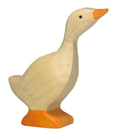 Holztiger boerderij - gans klein - 5x2x7cm - houten figuur - handgemaakt