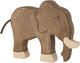 Holztiger olifant. 19 cm.