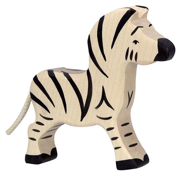 Holztiger zebra, klein. 12 cm.