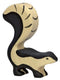 Holztiger wildernis - stinkdier - 9x2x11cm - houten figuur - handgemaakt