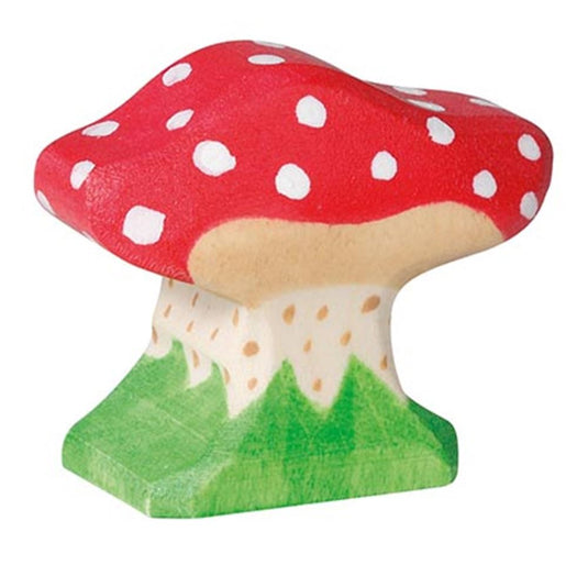 Holztiger paddenstoel, klein. 4 cm.