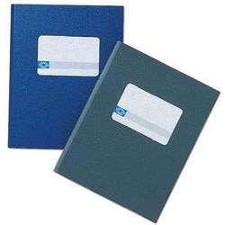Notitieboekjes djois papier karton 10,5x16,5cm grijs gelijnd 120blz 60vel