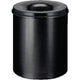 V-part - vlamdovende papierbak 80 ltr - steel - zwart