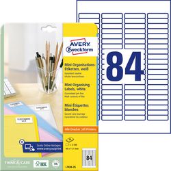 Etiketten avery mini l7656-25 46x11,1mm