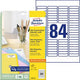 Etiketten avery mini l7656-25 46x11,1mm