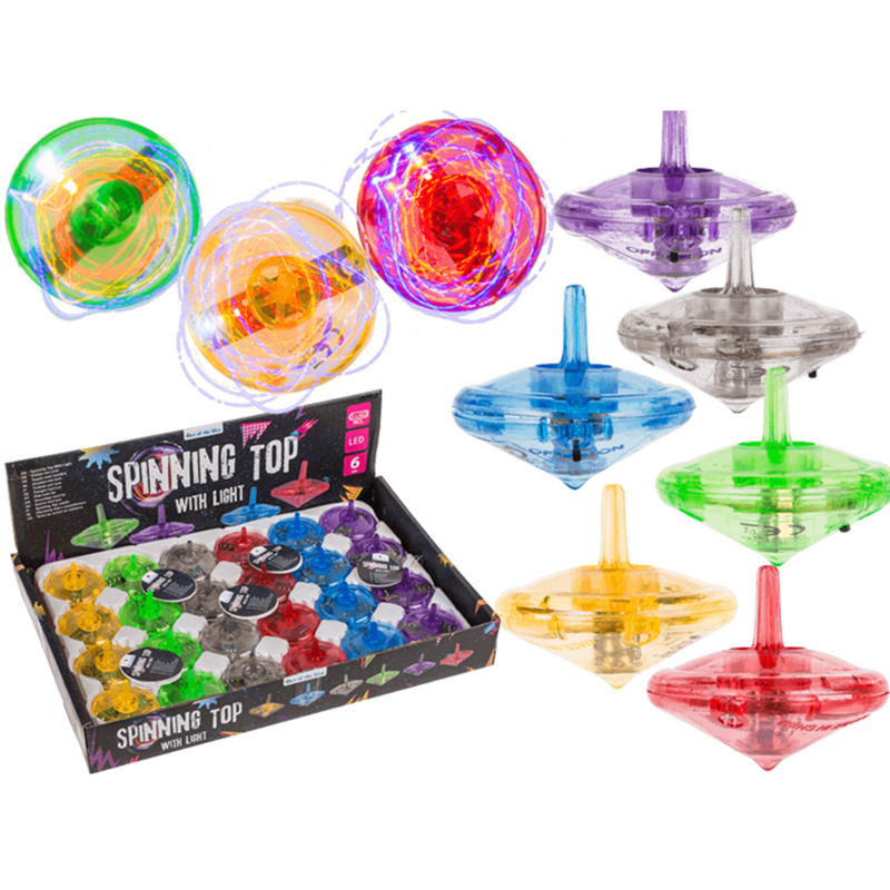 Afbeelding laden in galerijviewer, Dsp gyro tol led, 6 kleuren. ca. 4,5 cm.
