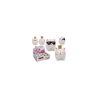 Ootb spaarpot kitten keramiek 7x6,5x9cm
