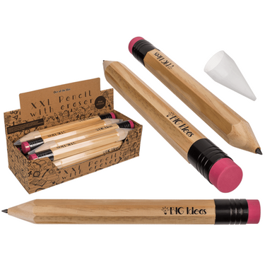 Dsp jumbo potlood met gum, 35 cm. 12 stu