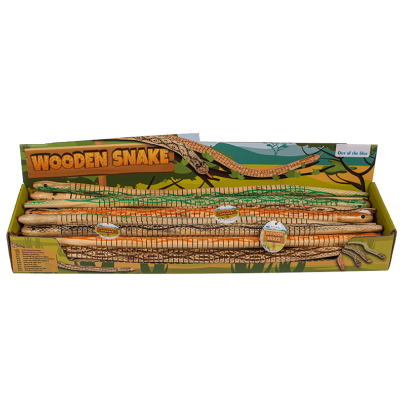 Afbeelding laden in galerijviewer, Dsp houten speelslang, ca 50 cm. 4 ass
