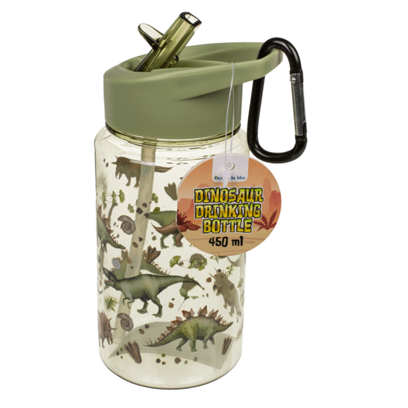 Afbeelding laden in galerijviewer, Abi drinkfles, dinosaurus met rietje. 450 ml
