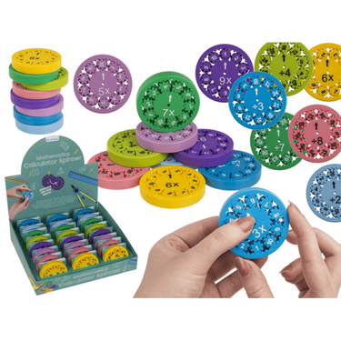 Dsp spinner, rekenmachine. vermenigvuldi