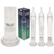Storm glass 6 x 28 cm in display.