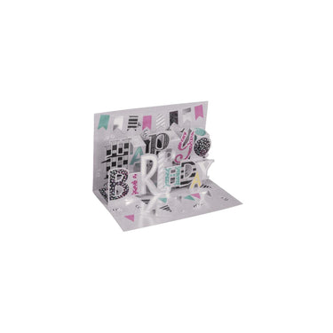 Ootb pop-up geschenkkaart happy birthday met envelop