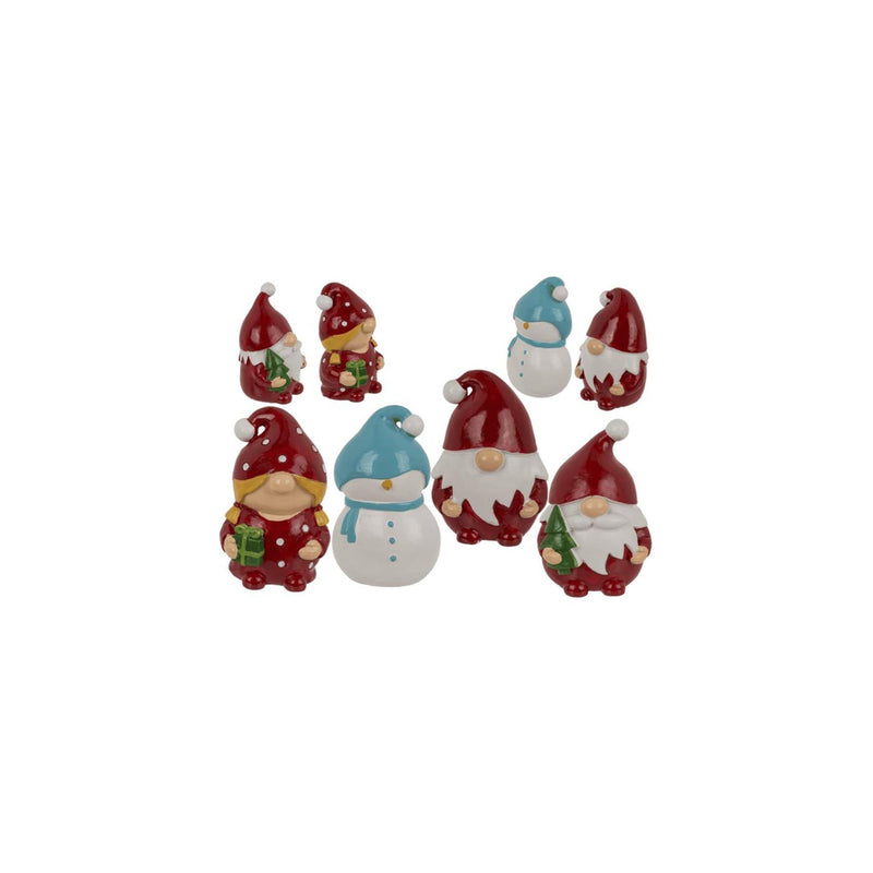 Afbeelding laden in galerijviewer, Ootb kerst gnoom 4x3x6cm 4 assorti
