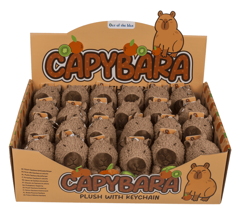 Afbeelding laden in galerijviewer, Sleutelhanger capybara. 10 cm. 2 a 24 st
